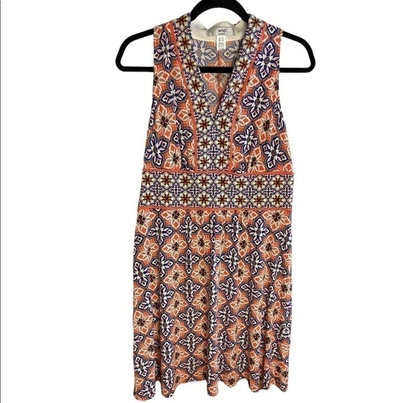 Wisp Petites Print Sleeveless Dress 12P - Picture 1 of 2